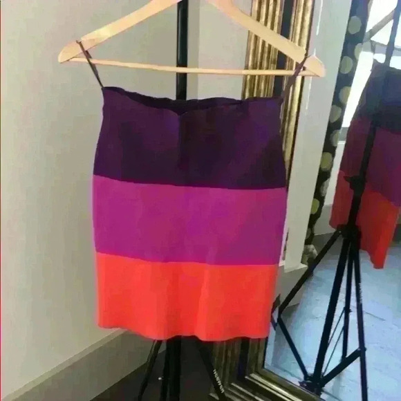 BCBG Scarlett Color Block Skirt - Picture 2 of 3